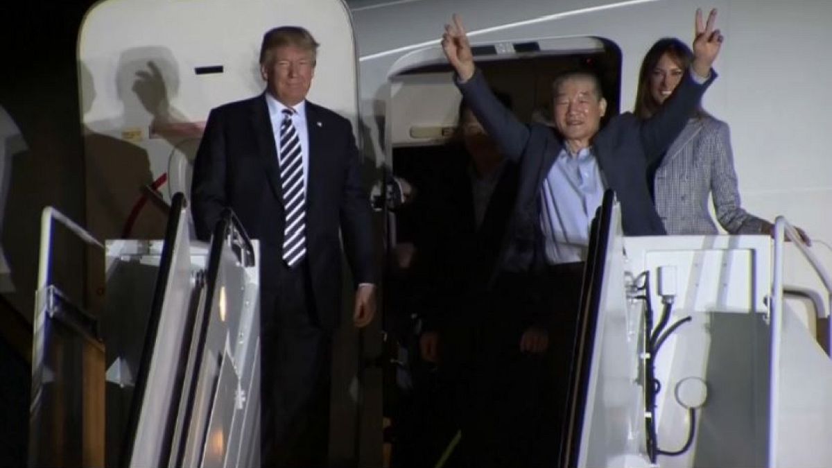 Trump accoglie i detenuti e ringrazia Kim