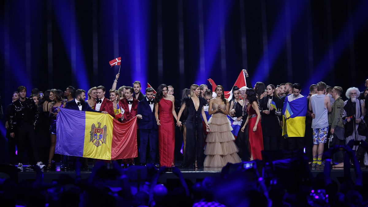 I finalisti sul palco di Eurovision