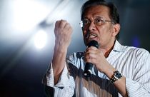 FILE PHOTO Anwar Ibrahim speaks during election campaign Kuala Lumpur 2013