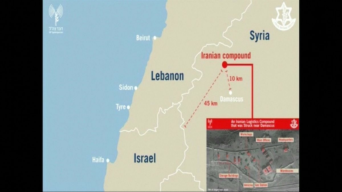 ارتش اسرائیل تصاویر پایگاه‌های ایرانی هدف قرار گرفته در سوریه را منتشر کرد