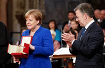 Angela Merkel'e Barış Lambası ödülü