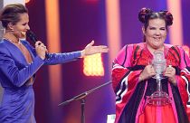 İsrailliler Eurovision zaferini kutluyor