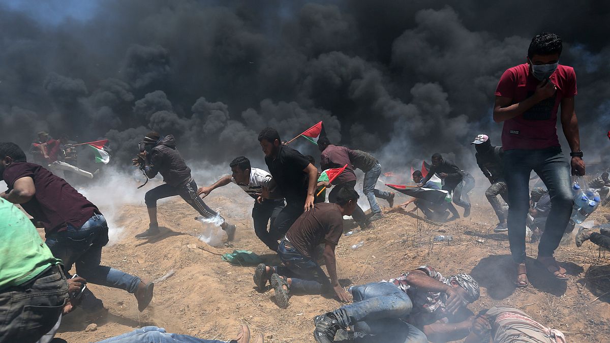Más de 50 muertos en Gaza en las protestas contra la apertura de la embajada de EEUU en Jerusalén