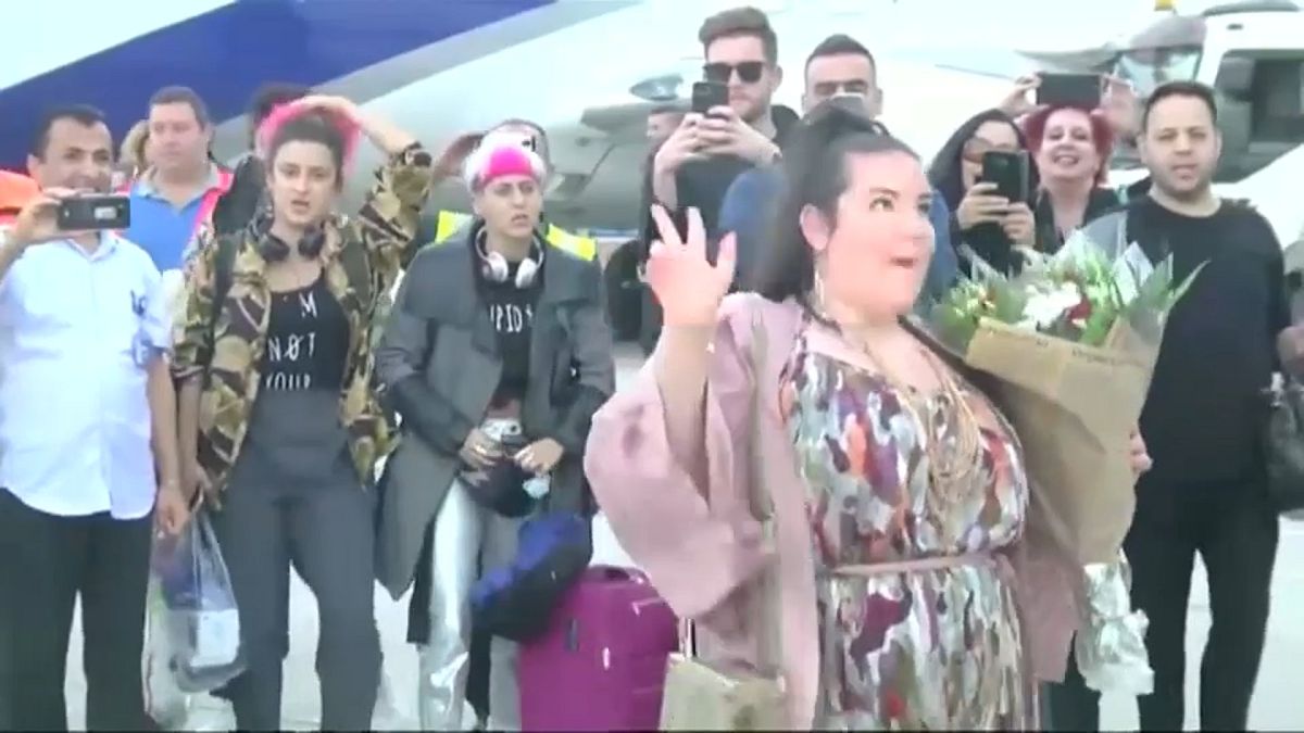 Eurovision winner Netta Barzilai lands in Israel