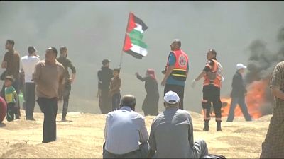Israeli forces kill 16 in Gaza protests