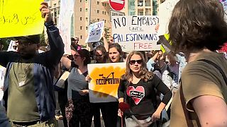 Protestas en Jerusalén contra la embajada estadounidense
