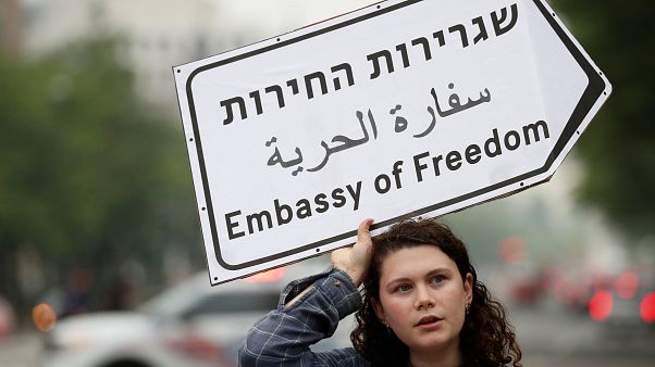Jérusalem : 200 Israéliens affichent leur soutien aux Palestiniens Jérusalem : 200 Israéliens affichent leur soutien aux Palestiniens