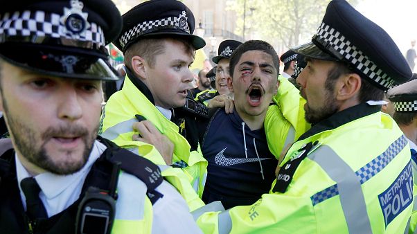 Londres : des heurts en marge de la visite de Recep Tayyip Erdogan Londres : des heurts en marge de la visite de Recep Tayyip Erdogan