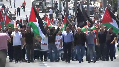 Tear gas fired to disperse Palestinian 'nakba' demonstration