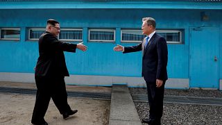 Image: Inter-Korean summit between heads of state of South and North Korea 