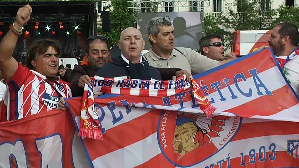 Pasión colchonera en Lyon en las horas previas a la final de la Liga Europa Pasión colchonera en Lyon en las horas previas a la final de la Liga Europa