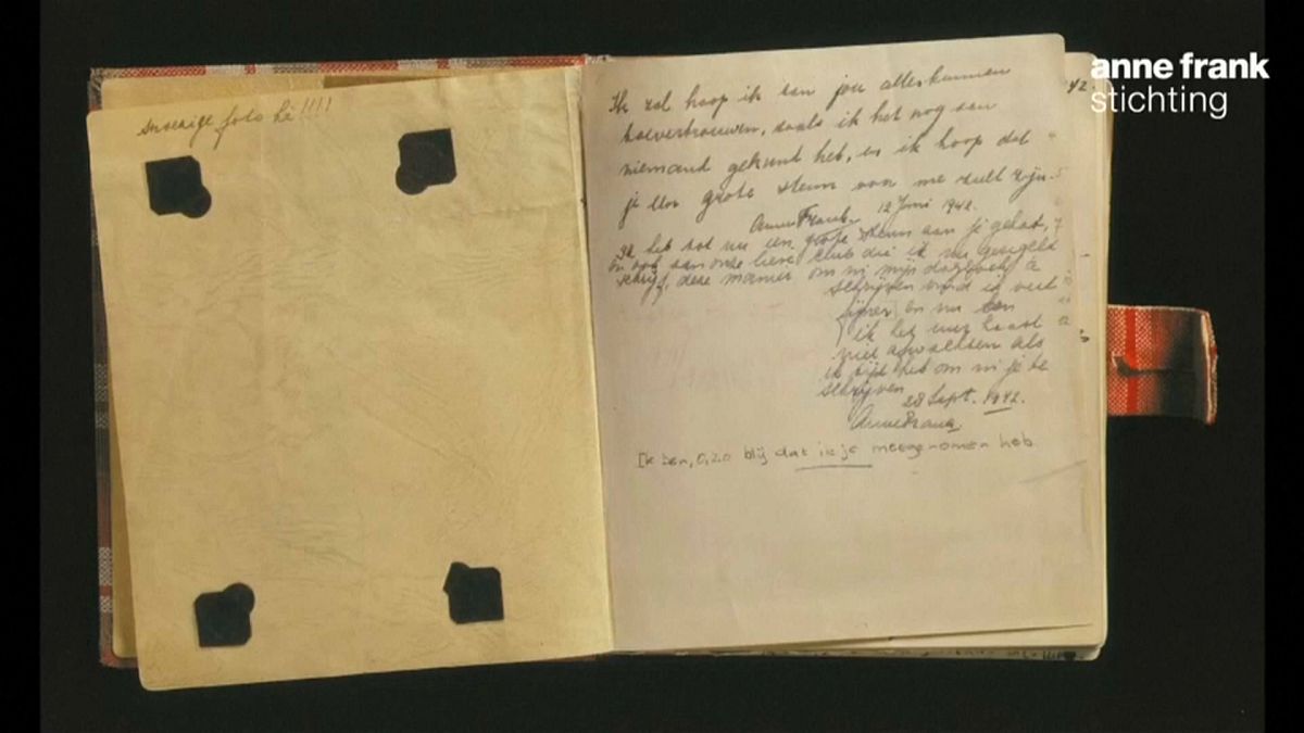 Anne Frank'ın günlüğünün yayınlanmamış iki sayfası ortaya çıktı 