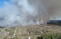 Пожар на бывшем военном полигоне в Удмуртии