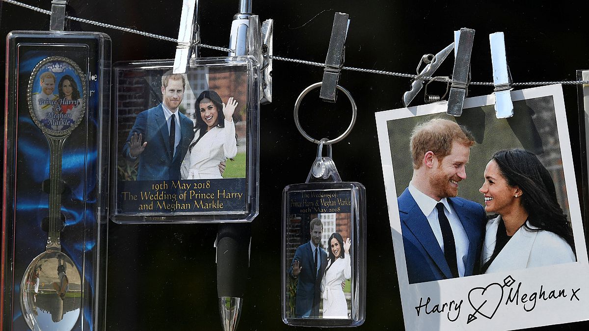Souvenirs themed on the forthcoming royal wedding