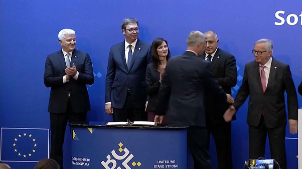 EU's summit with Western Balkan nations promises path to membership EU's summit with Western Balkan nations promises path to membership