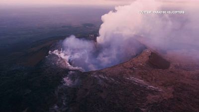 فعالیت آتشفشان کیلاویا در هاوایی آسمان را خاکستری کرد