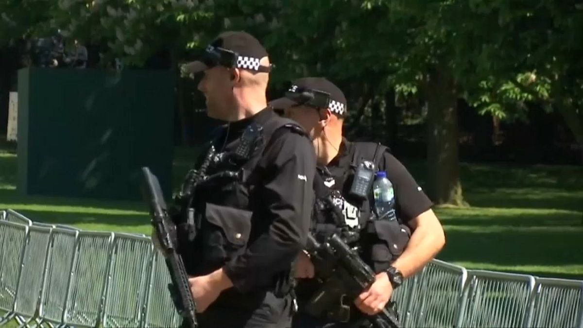 British police are armed for high security events like royal weddings