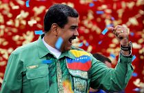الرئيس الفنزويلي نيكولاس مادورو خلال حملته الانتخابية لولاية جديدة