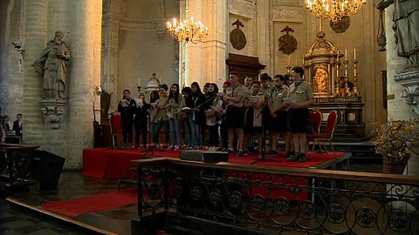 Chorale interreligieuse dans une église de Bruxelles Chorale interreligieuse dans une église de Bruxelles