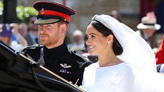 شاهد: لحظات وصول الأمير هاري وميغان ماركل إلى حفل الزفاف الملكي