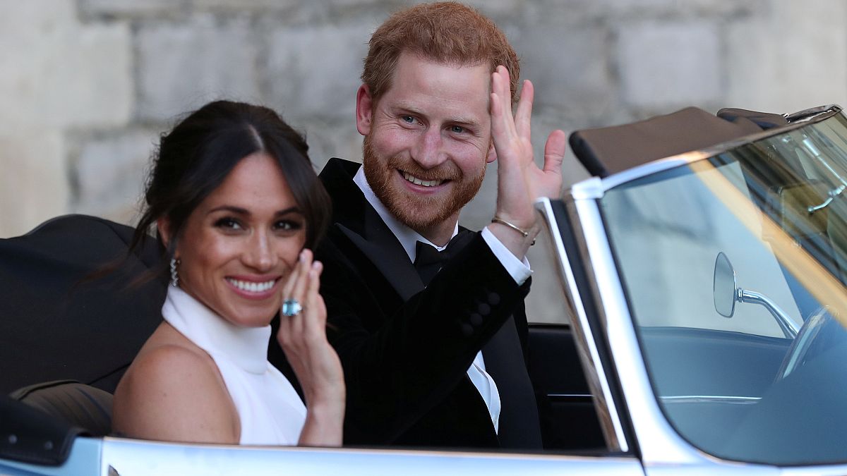 The newly married Duke and Duchess of Sussex, Windsor, May 19, 2018