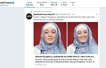 Fransa'da öğrenci temsilcisinin başörtüsü tartışılıyor