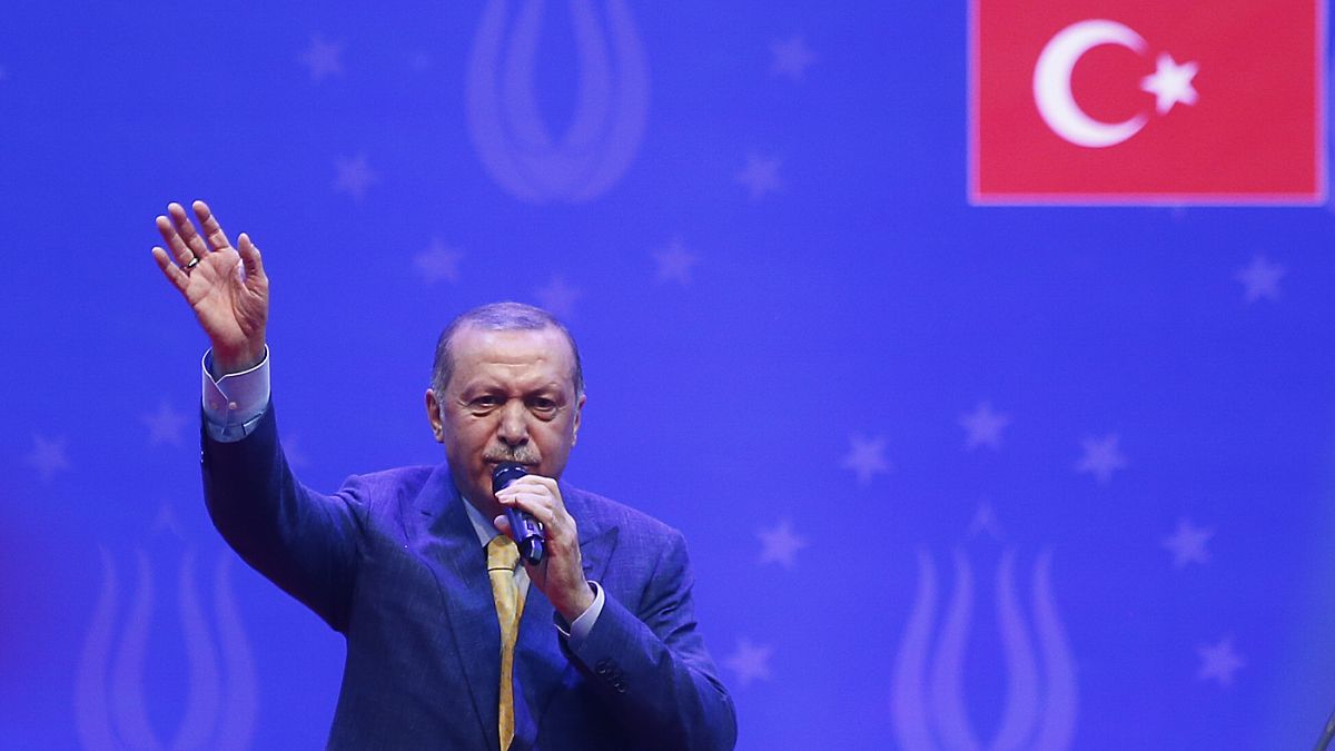 Erdogan bei seinem Wahlkampfauftritt in Sarajevo
