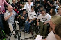 Wałęsa exprime "Solidarność" para com deficientes polacos