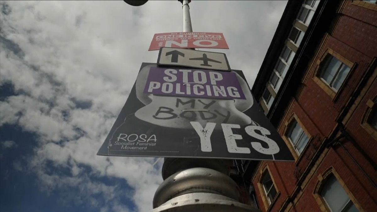'Yes' and 'No' campaign posters in Dublin, Ireland