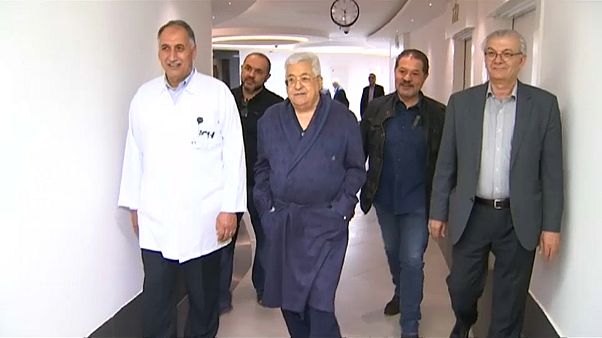 Mahmud Abbas'tan hastane görüntülü iyiyim mesajı Mahmud Abbas'tan hastane görüntülü iyiyim mesajı