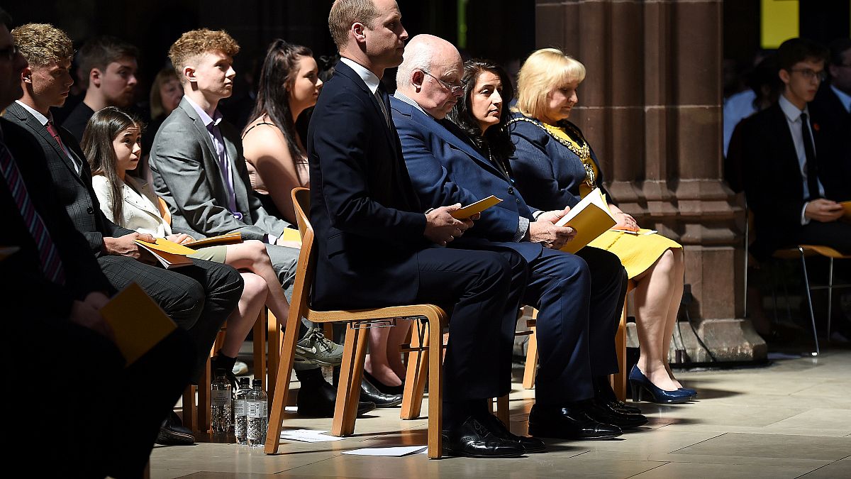 Prince William attends Manchester Arena National Service of Commemoration