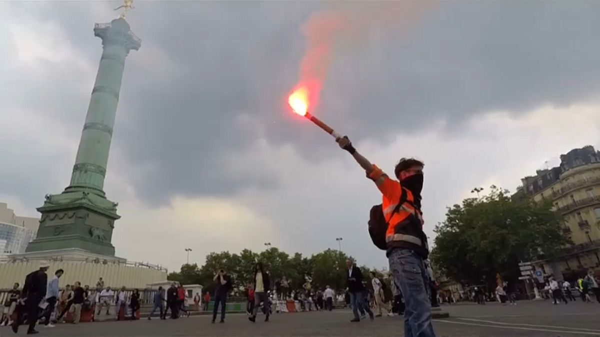 Париж: протесты и аресты