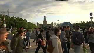 Los estudiantes rusos protestan por el Mundial de la FIFA