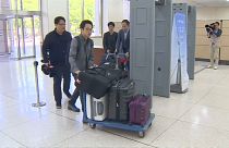 Jornalistas entram na Coreia do Norte