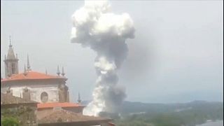 Explosão num armazém de pirotecnia na Galiza