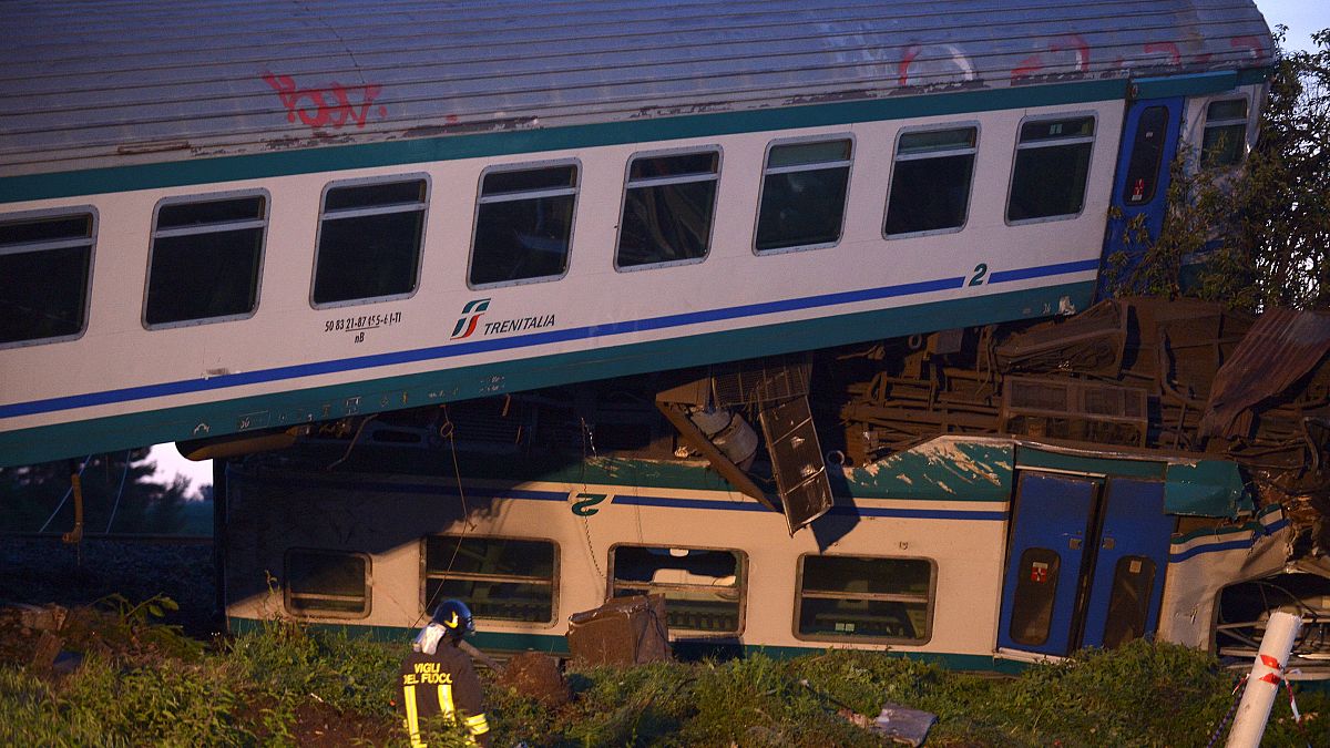 Halálos vonatbaleset Olaszországban