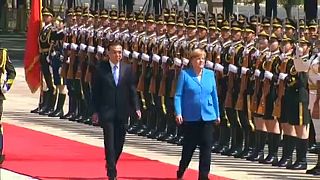 Merkel de visita à China