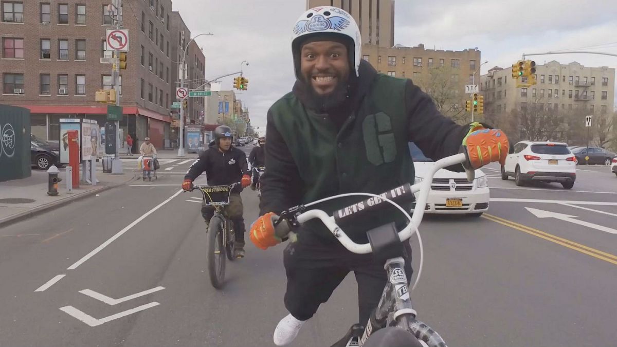Watch: NYC bike crew gains Instagram fame with crazy street tricks