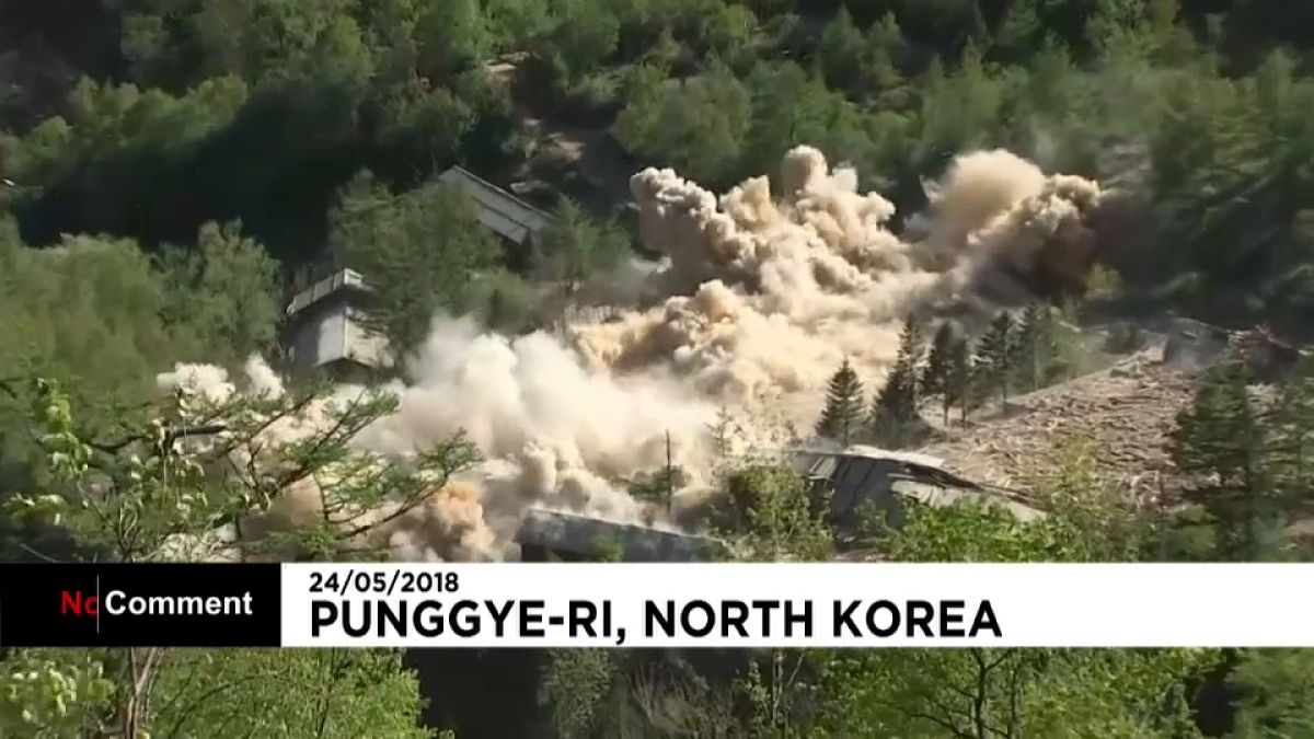 Explosiones en el centro nuclear de Punggye-ri