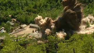 ویدئوی انفجار مرکز آزمایش هسته‌ای کره شمالی