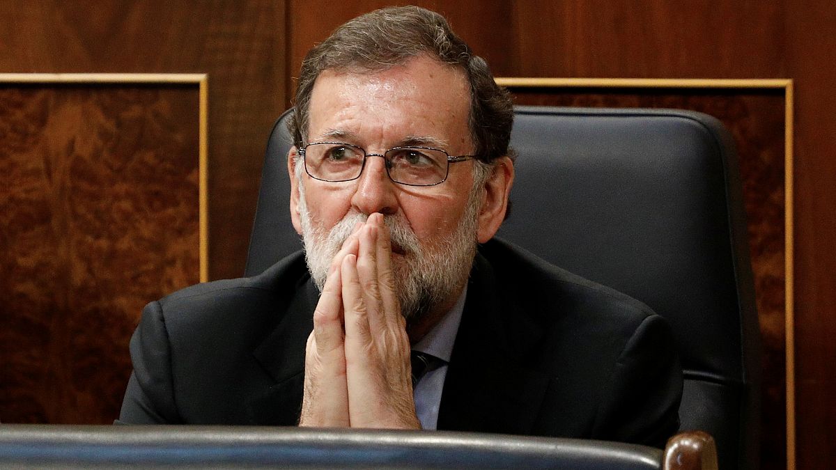 Mariano Rajoy im Parlament