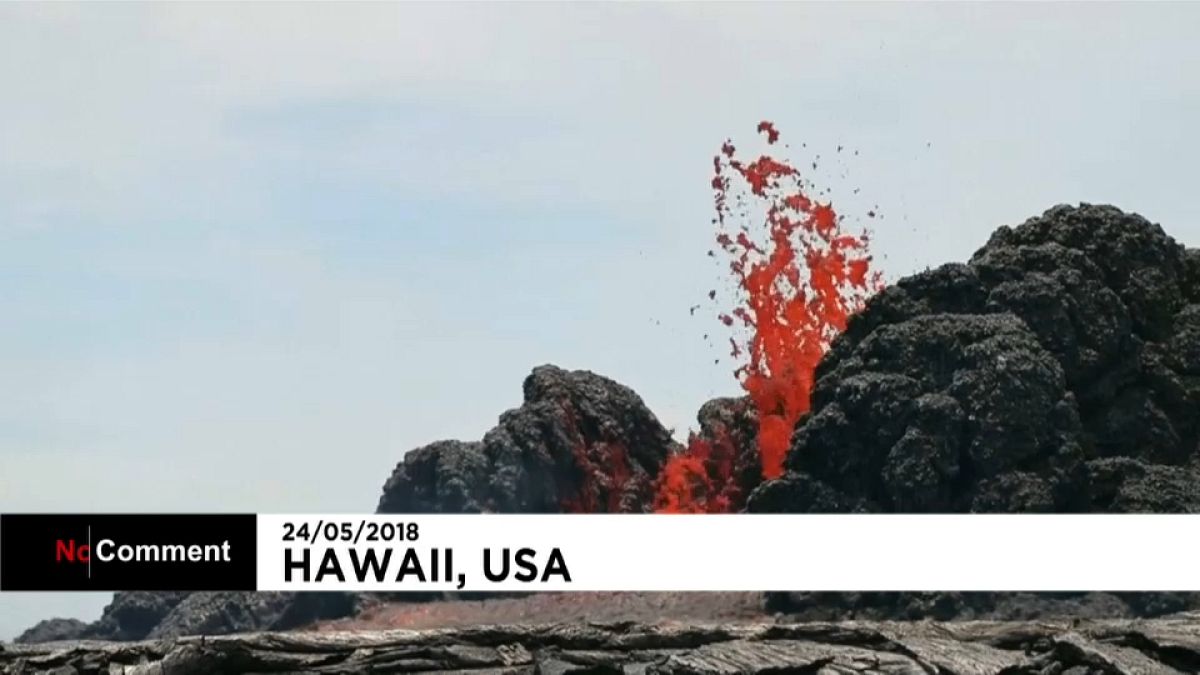 Hawaii'deki volkan patlamaları sürüyor