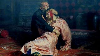 "Ivan the Terrible and His Son Ivan on November 16, 1581" by Ilya Repin