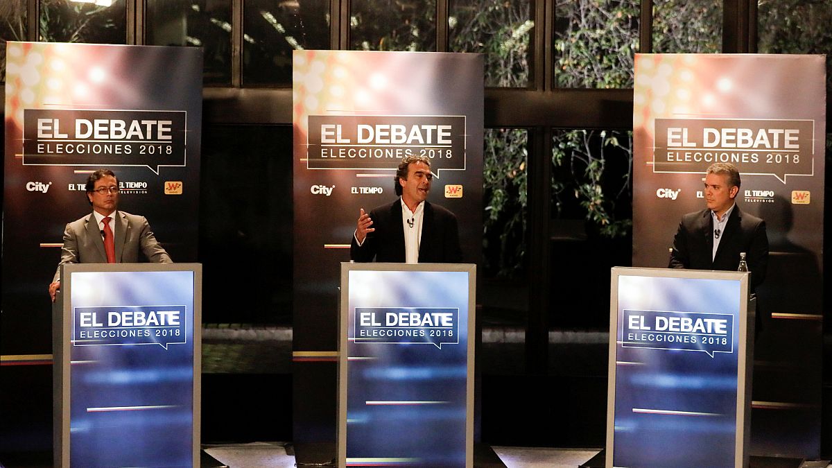 Die Kandidaten Gustavo Petro, Sergio Fajardo und Ivan Duque