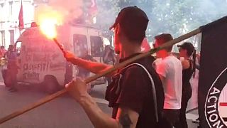 Anti-government protest in Lyon