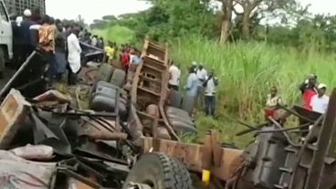 The aftermath of the accident