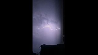 Lightning strorm strikes UK