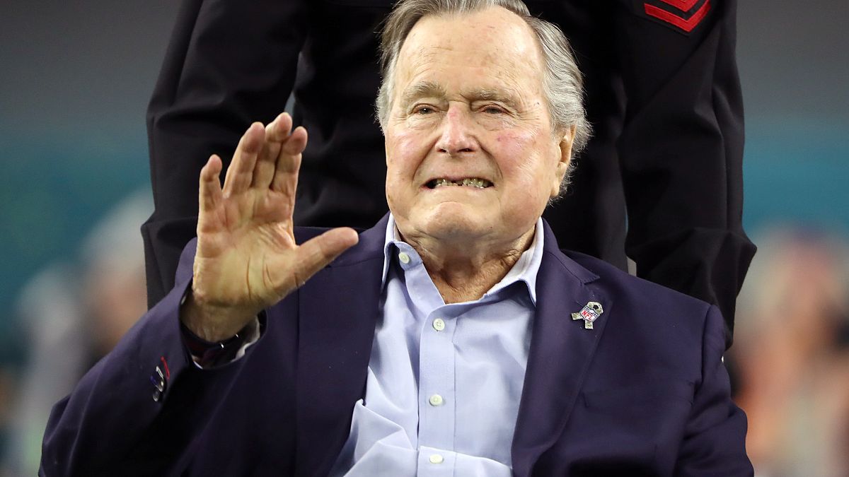 George H.W. Bush hospitalized with low blood pressure