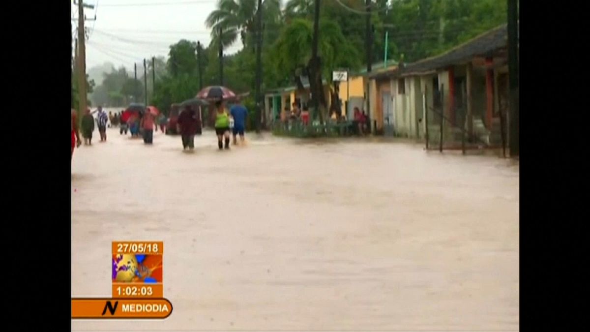 Más de 5.000 evacuados en Cuba por la tormenta Alberto