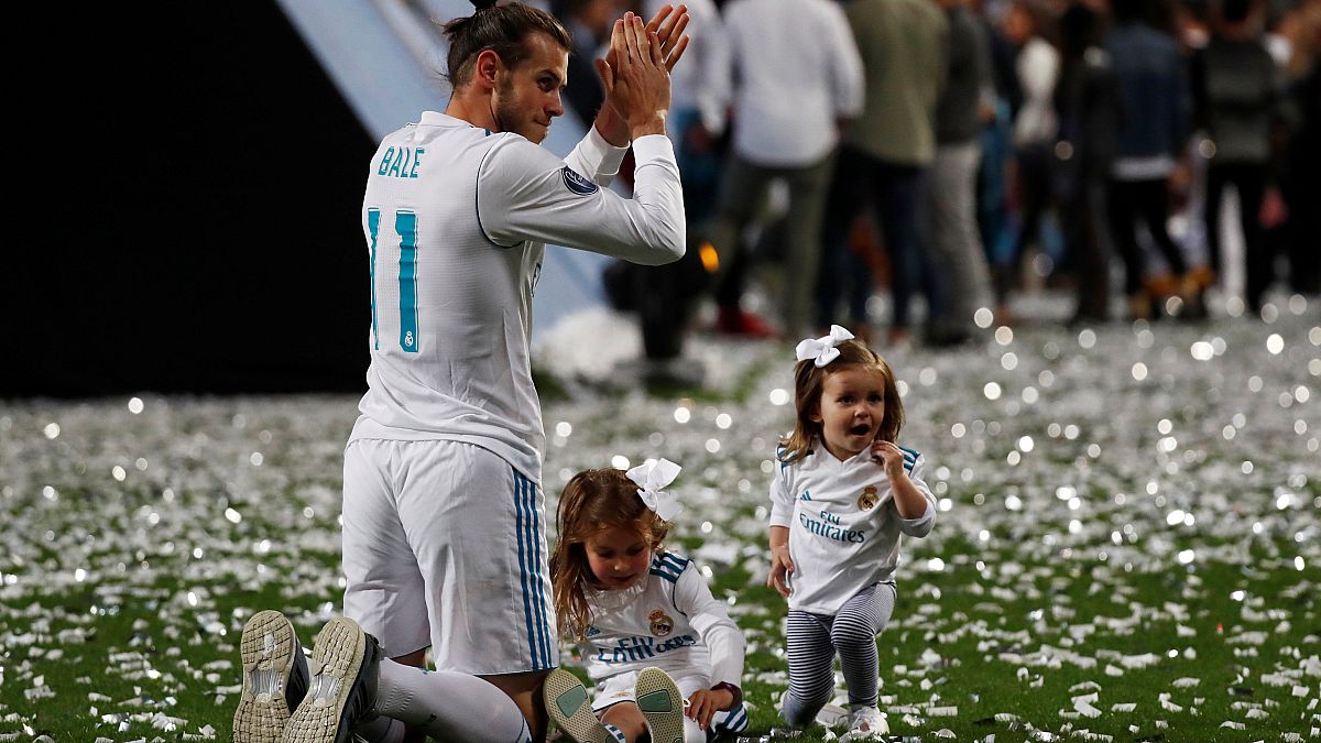 Real Madrid celebrate Champions League victory in Bernabeu stadium